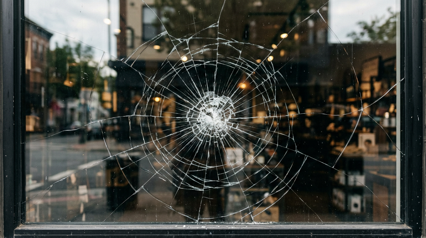 vitrine-magasin-endommagee-pays-basque